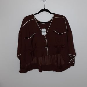 NWT Free People Lounge/Sleepwear Brown, 2 pcs